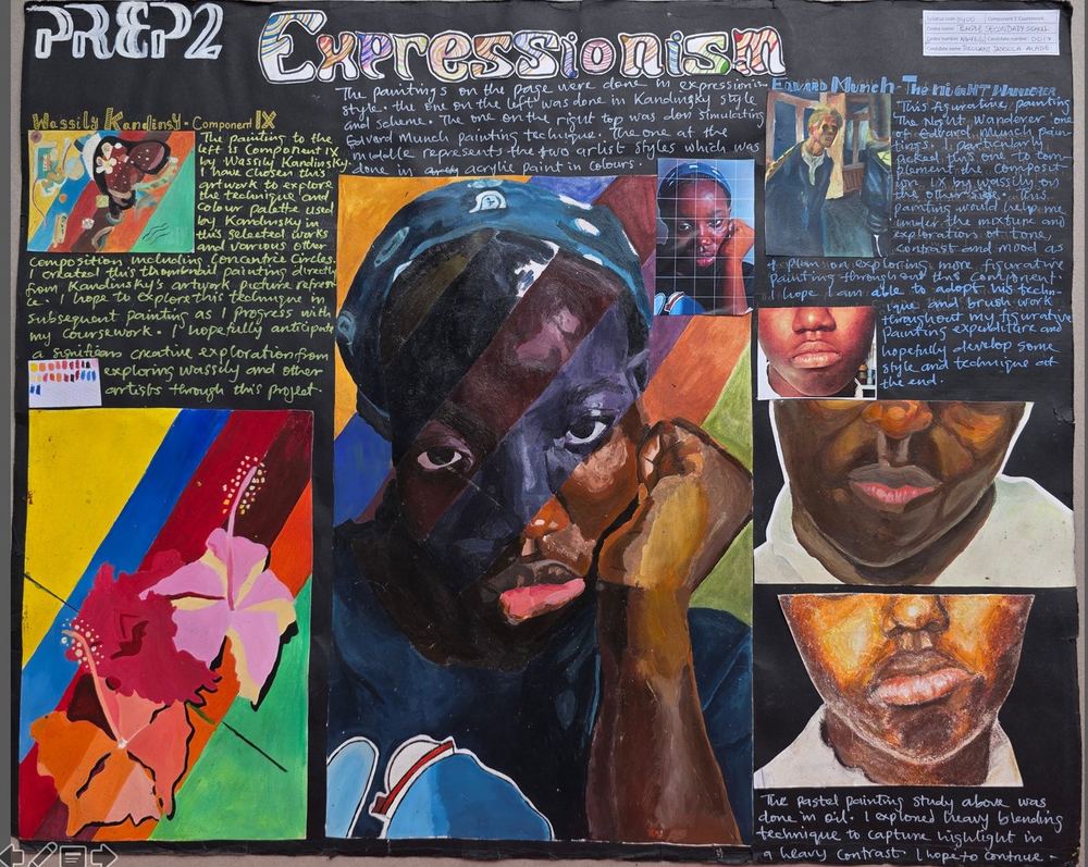 Expression Prep 1 - introduction sketchbook page