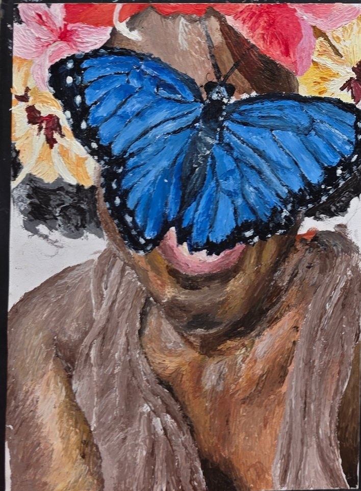 Developing Ideas - collage and acrylic mixed media