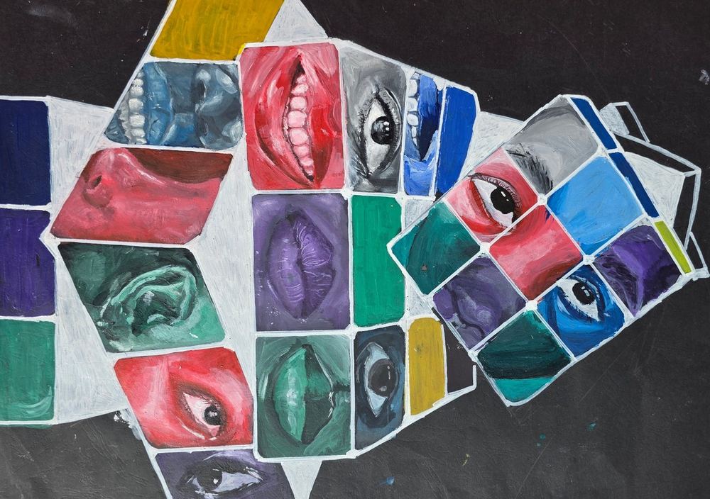 Eyes and Lips composition