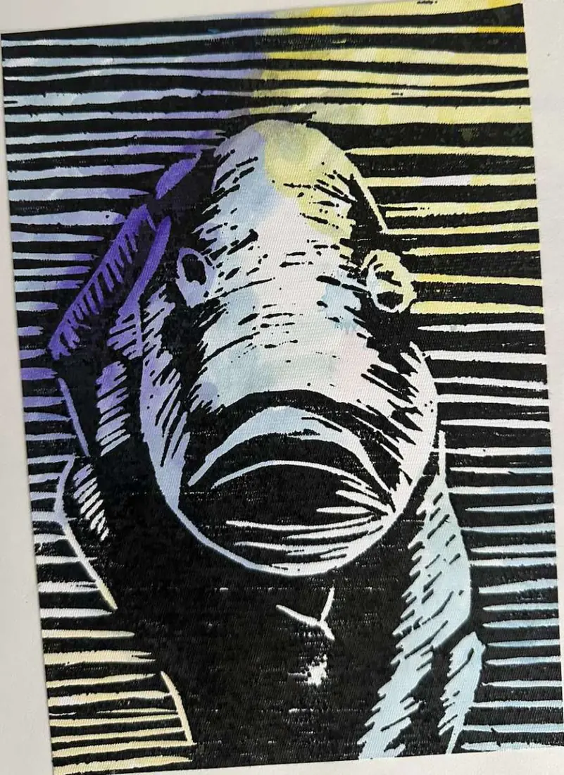 Linocut print
