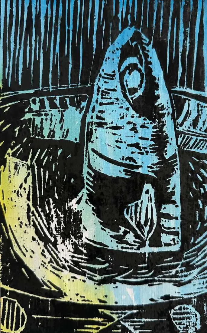 Linocuts study, piece 4