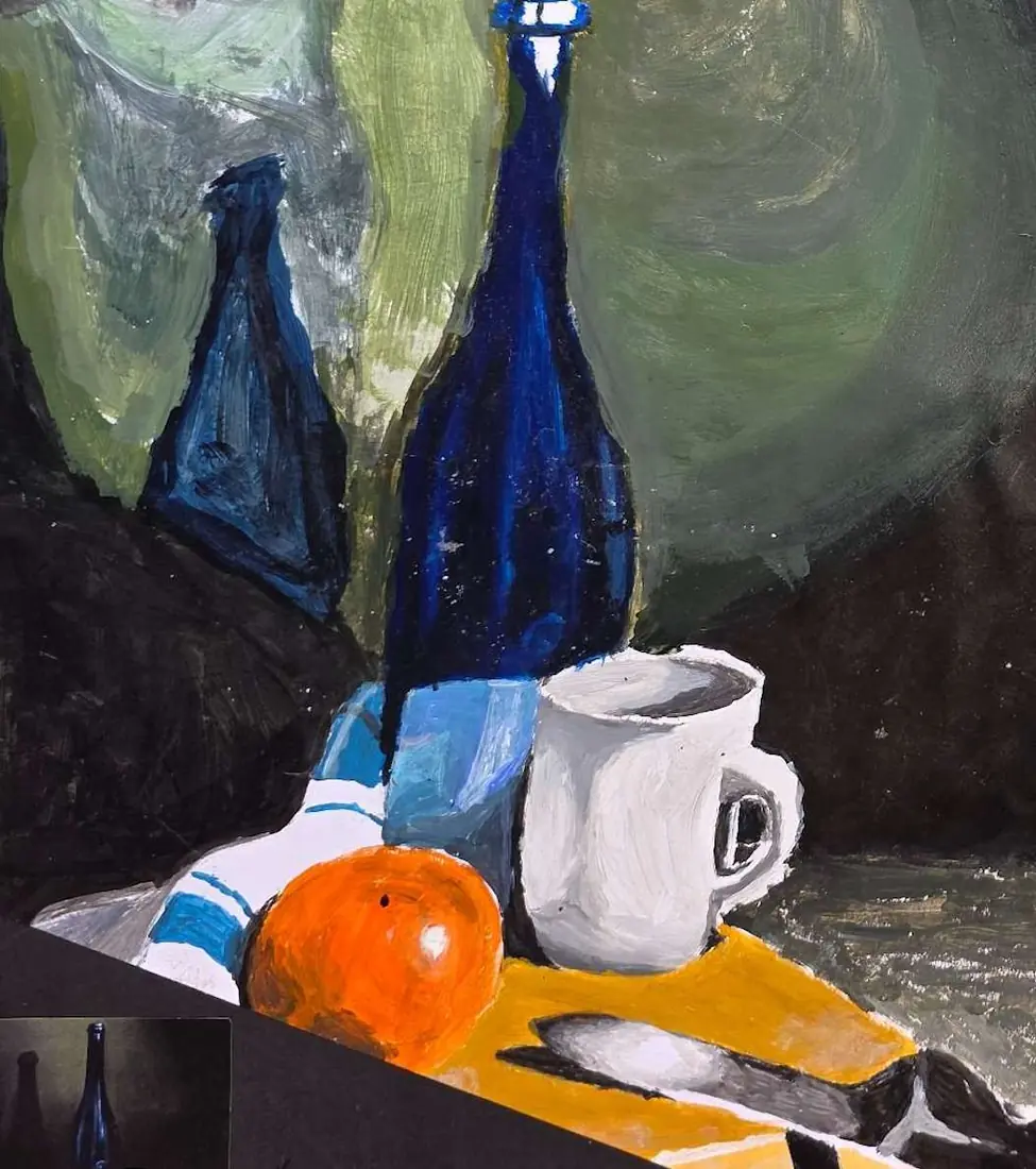 Oil & Acrylic study, piece 11
