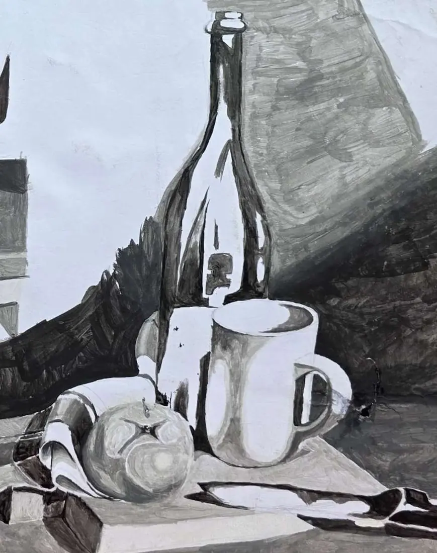 Oil & Acrylic study, piece 12