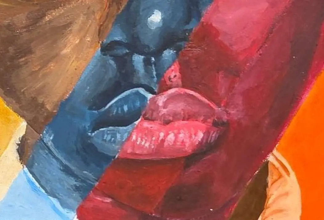 Oil and acrylic study