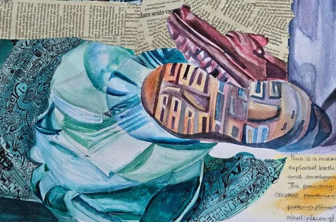 Pen on Wash study, piece 3